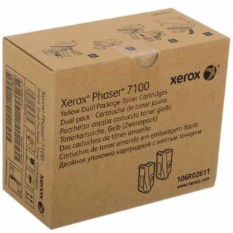 Картридж Xerox 106R02611 оригинальный желтый для принтеров Phaser 7100