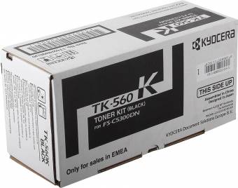 Картридж Kyocera 1T02HN0EU0 TK-560K оригинальный чёрный для принтеров FS-C5300DN | FS-C5300DN | FS-C5350 | FS-C5350DN | ECOSYS P6030 | ECOSYS P6030CDN