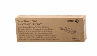 Картридж Xerox 106R02251 оригинальный желтый для принтеров Phaser 6600 | WorkCentre 6605