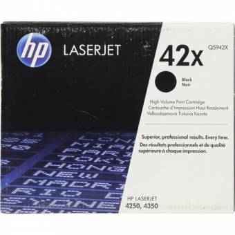 Картридж HP Q5942X 42X оригинальный чёрный для принтеров Laserjet 4250 | Laserjet 4350