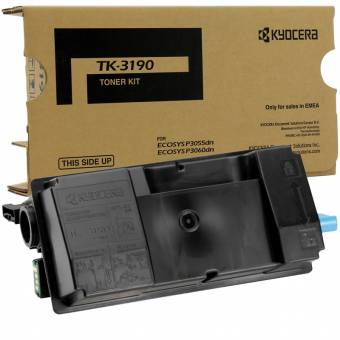 Картридж Kyocera 1T02T60NL1 TK-3190 оригинальный чёрный для принтеров ECOSYS P3055dn | ECOSYS P3060dn | ECOSYS M3655idn | ECOSYS M3660idn