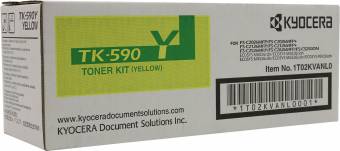 Картридж Kyocera 1T02KVANL0 TK-590Y оригинальный желтый для принтеров FS-C2026MFP | FS-C2126MFP | FS-C2526MFP | FS-C2626MFP | FS-C5250DN | ECOSYS P6026cdn | ECOSYS M6526cidn | ECOSYS P6526cdn | ECOSYS M6526cidn