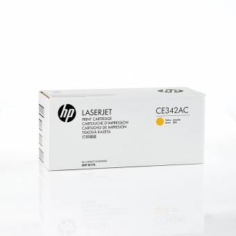Картридж HP CE342AC оригинальный желтый для принтеров LaserJet Enterprise 700 color MFP M775