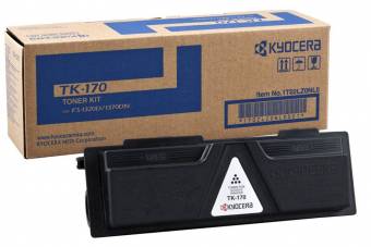 Картридж Kyocera 1T02LZ0NLC TK-170 оригинальный чёрный для принтеров FS-1320D | FS-1320DN | FS-1370DN | ECOSYS P2135d | ECOSYS P2135dn