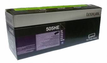 Картридж Lexmark 50F5H0E 505HE оригинальный чёрный для принтеров MS415 | MS610 | MS312 | MS510 | MS410 | MS310