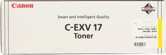 Картридж Canon 0259B002 C-EXV17 Toner Y оригинальный желтый для принтеров CLC 4040 | CLC 5151 | iR C4080i | iR C4580i | iR C5185i