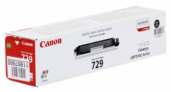 Картридж Canon 4370B002 729BK оригинальный чёрный для принтеров i-Sensys LBP7010CSeries