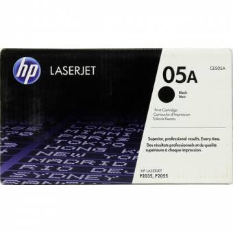 Картридж HP CE505A 05A оригинальный чёрный для принтеров LASERJET P2035 | LASERJET P2055