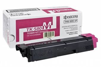 Картридж Kyocera 1T02KTBNL0 TK-580M оригинальный красный для принтеров FS-C5150DN | ECOSYS P6021cdn