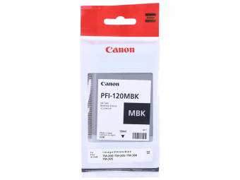 Картридж Canon 2884C001 PFI-120MBK оригинальный чёрный для принтеров imagePROGRAF TM-200 | imagePROGRAF TM-205 | imagePROGRAF TM-300 | imagePROGRAF TM-305