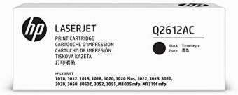 Картридж HP Q2612AC оригинальный чёрный для принтеров Laserjet 1010 | Laserjet 1012 | Laserjet 1015 | Laserjet 1018 | Laserjet 1020 | Laserjet 1020plus | Laserjet 1022 | Laserjet 3015 | Laserjet 3020 | Laserjet 3030 | Laserjet 3050 | Laserjet 3050Z | Lase