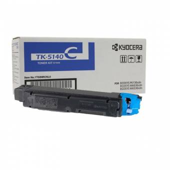 Картридж Kyocera 1T02NRCNL0 TK-5140C оригинальный синий для принтеров ECOSYS M6030cdn | ECOSYS P6130cdn | ECOSYS M6530cdn
