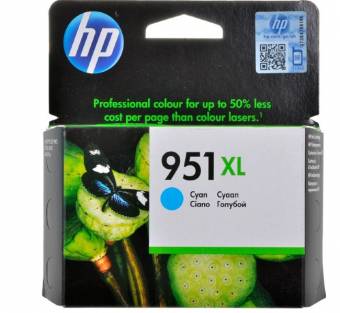Картридж HP CN046AE №951XL оригинальный синий для принтеров OfficeJet Pro 8615 | OfficeJet Pro 8600 E-AIO | OfficeJet Pro 251dw | OfficeJet Pro 276dw | OfficeJet Pro 8620 | OfficeJet Pro 8610 | OfficeJet Pro 8600 Plus e-AIO | OfficeJet Pro 8100 e-Printer