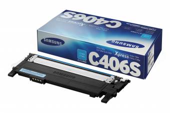 Картридж Samsung CLT-C406S оригинальный голубой для принтеров CLP-36X | CLX-330X | XPRESS C41X | X46X