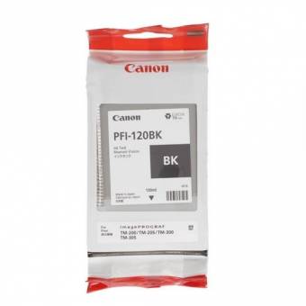 Картридж Canon 2885C001 PFI-120BK оригинальный чёрный для принтеров imagePROGRAF TM-200 | imagePROGRAF TM-205 | imagePROGRAF TM-300 | imagePROGRAF TM-305